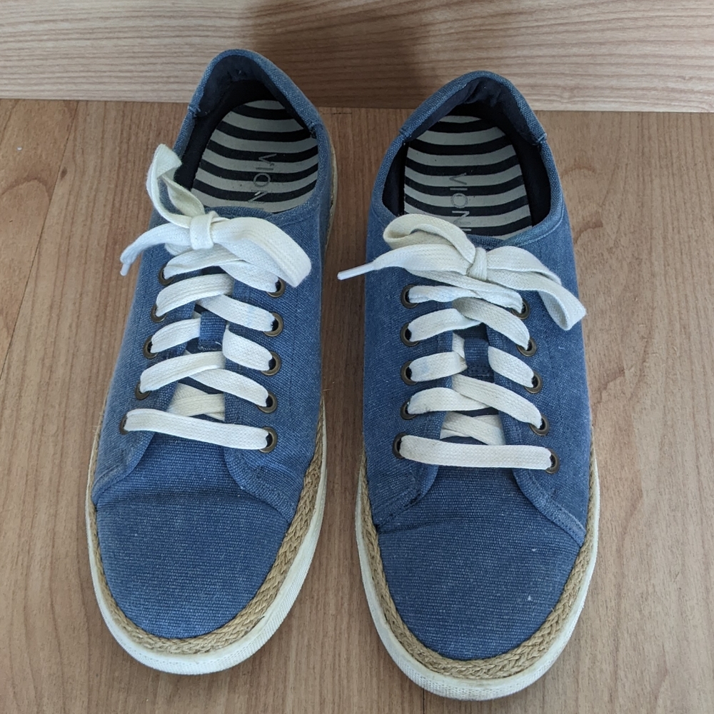 Vionic Blue Hattie Espadrille Style Sneaker Size 9.5
